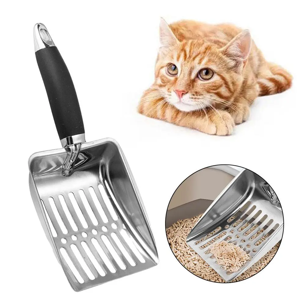 Large Cat Litter Scoop Durable Pet Scooper for Cleaning All Sizes of Litter Boxes Crawl Spaces W7B4
