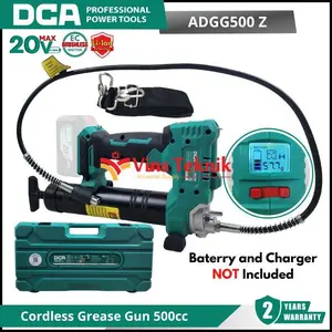DCA ADGG 500Z Mesin Pompa Gemuk Baterai Cordless Grease Gun 20 V ADGG 500 Z