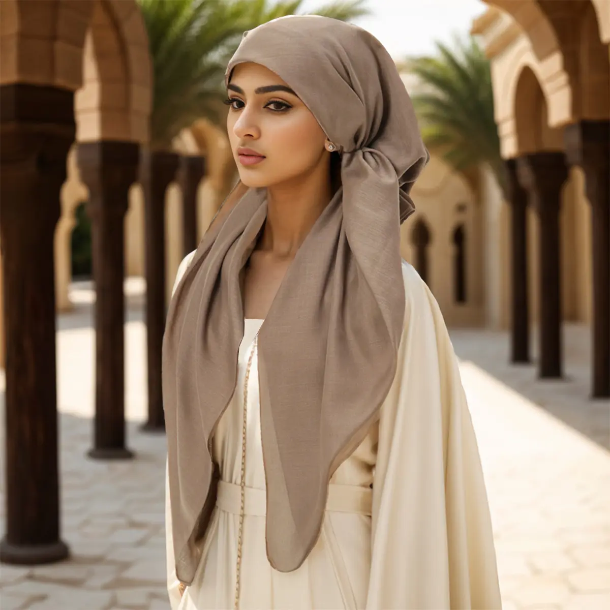 Hot selling new ethnic style triangular scarf, headband, Malaysian temperament, elastic headscarf, versatile long tail hat pashmina