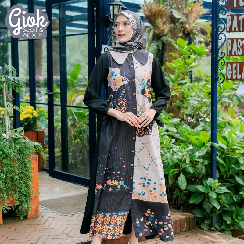 Alora Dress By Giok Apparel - Dress Printing Motif 2