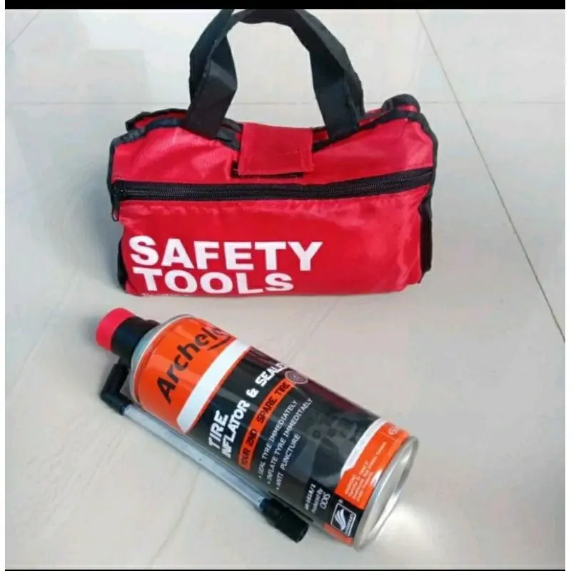 Safety Tools ISI 3 PAKET Jas Hujan P3K dan Penambah Angin Original Honda AHM 5