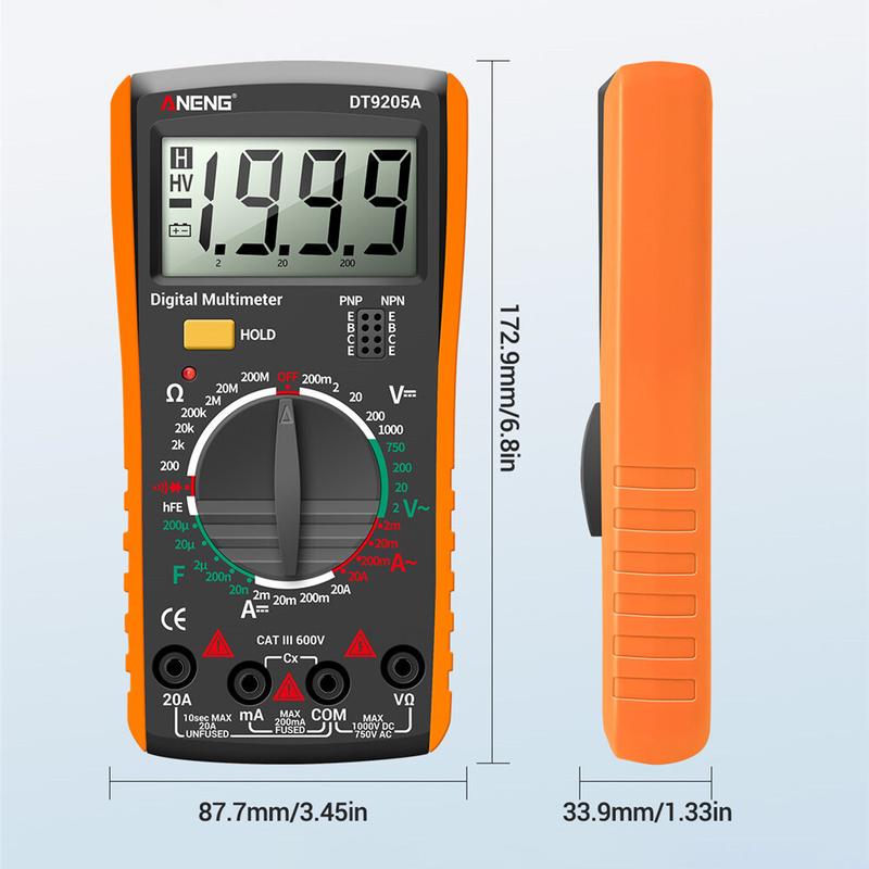 Product Introduction of Đồng hồ vạn năng DT9205A màn hình kỹ thuật số đồng hồ vạn năng thông minh Máy đo bảo dưỡng thợ điện chính xác cao 56
