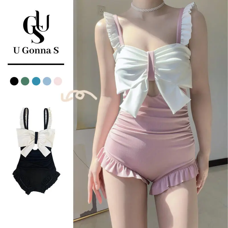 U Gonna S Women Swimsuit With Bra Pad 4 Colors Simple Cute Stylish Vintage Elegant Supersoft Solid Color Hot Elastic