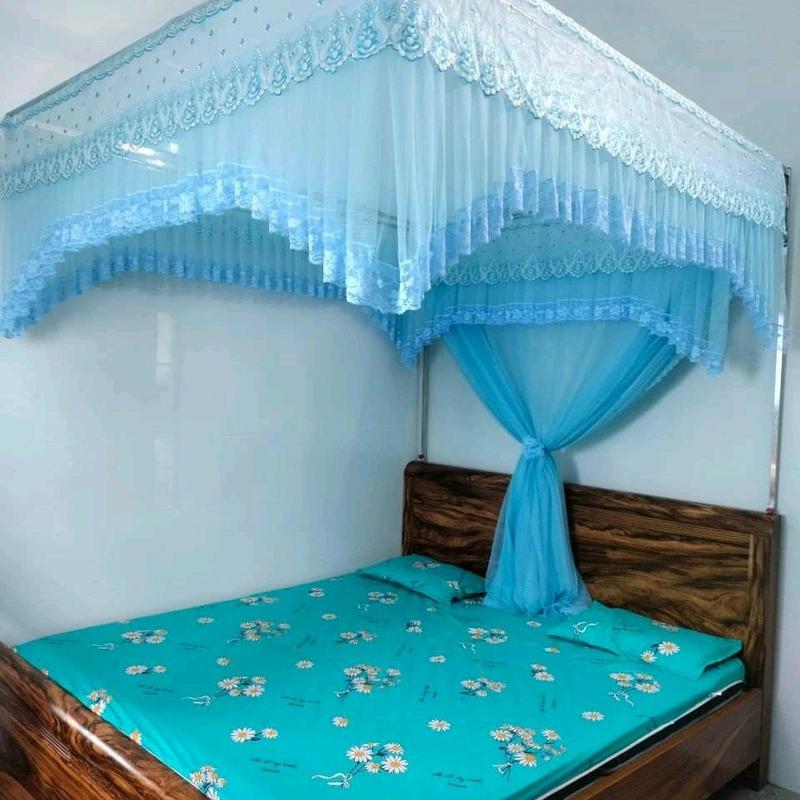  Mã  V14  COMBO MÀN+KHING Màn khung Vuông Mùng  mắc khung vuông tuyn lạnh thái khung inox chắc khỏe 