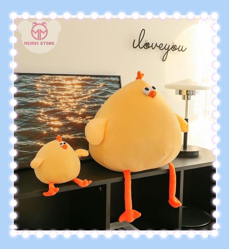 Gà Bông Vàng Gà Bụng To Siêu Mềm Gà Tròn MeiMei Toy Thú Bông Thú Nhồi Bông Đồ Chơi