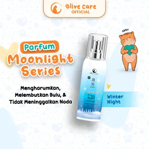 Olive Care Parfum Kucing & Anjing MOONLIGHT SERIES Tahan Lama untuk Mengharumkan dan Melembutkan Bulu tanpa Lepek