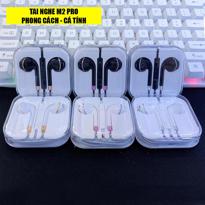 Tai nghe gaming có dây M2 S P có mic nhét tai phone chống ồn giắc 3.5 chơi game Earphone Nghe Nhạc 2