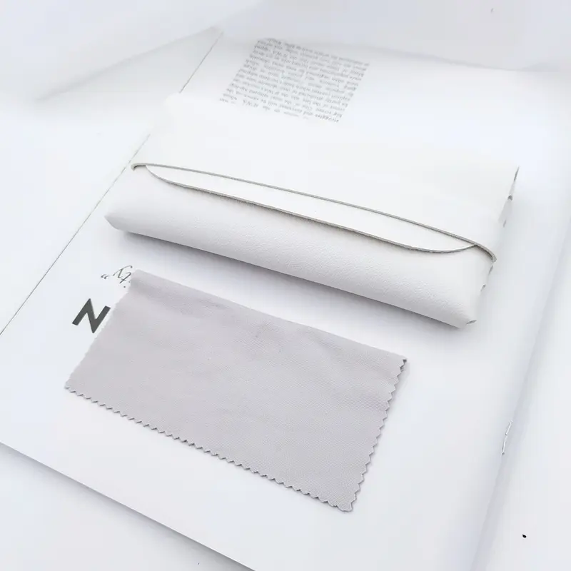 Túi đựng kính bằng da, đơn giản và thời trang, hộp đựng kính, túi lưu trữ kính râm Cổ Điển văn học, chống áp lực, thích hợp cho kính Kính Mắt 5