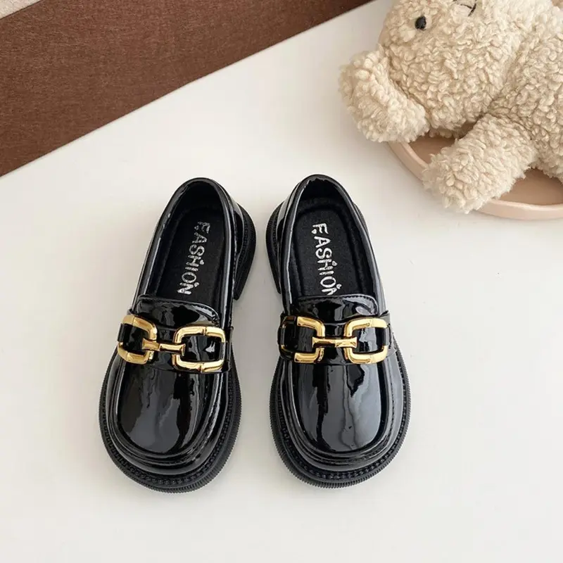 Giày lười cho bé da bóng mềm phong cách hàn quốc 21-36 4