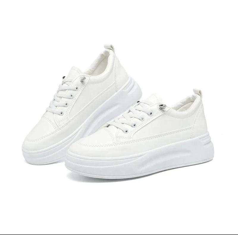 Product Introduction of Sepatu Hitam Formal Wanita Korean Style Hits/Sepatu Sekolah Perempuan Hitam Polos Sneakers OOTD wanita ala korea/Sepatu Hitam Putih cewek Sepatu Sekolah Wanita SMP SMA 3