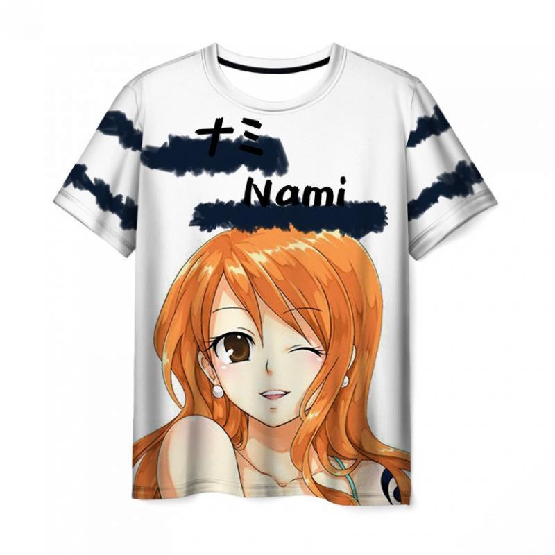 Product Introduction of Summer casual fashion 3D T-shirt casual men's Luffy short-sleeved 3D printing one-piece animation Menswear Top 7