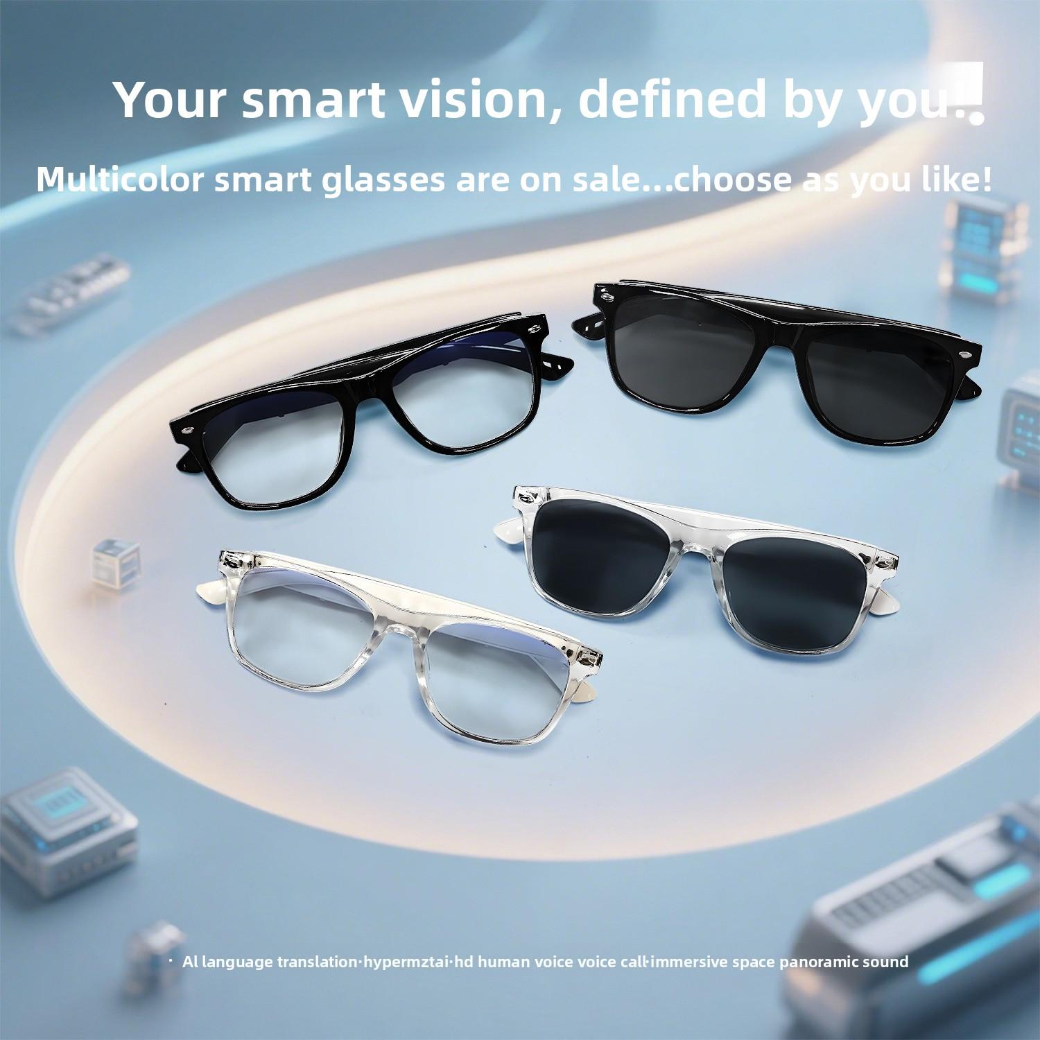 New AI Smart glasses glasses, translation in over 100 languages, for listening to music, making calls and viewing videos - Image 4
