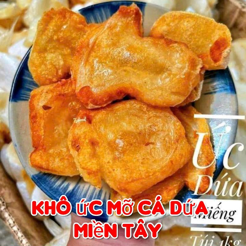 (500g/1kg) Khô ức bụng mỡ cá dứa/cá basa khô ráo 5 nắng hút chân không ship được đi toàn quốc khômực
