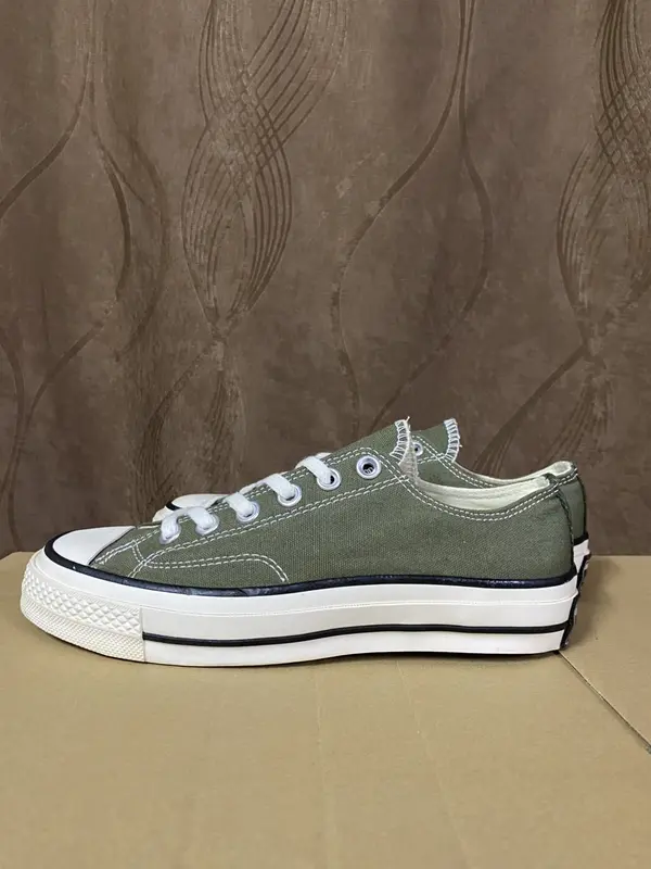 Giày Thể Thao Trắng Nam Nữ, Size 36 -43, Hàng Giống Hình 100% Đế Bằng Sneaker Shoes Cao Su Vải Canvas 2