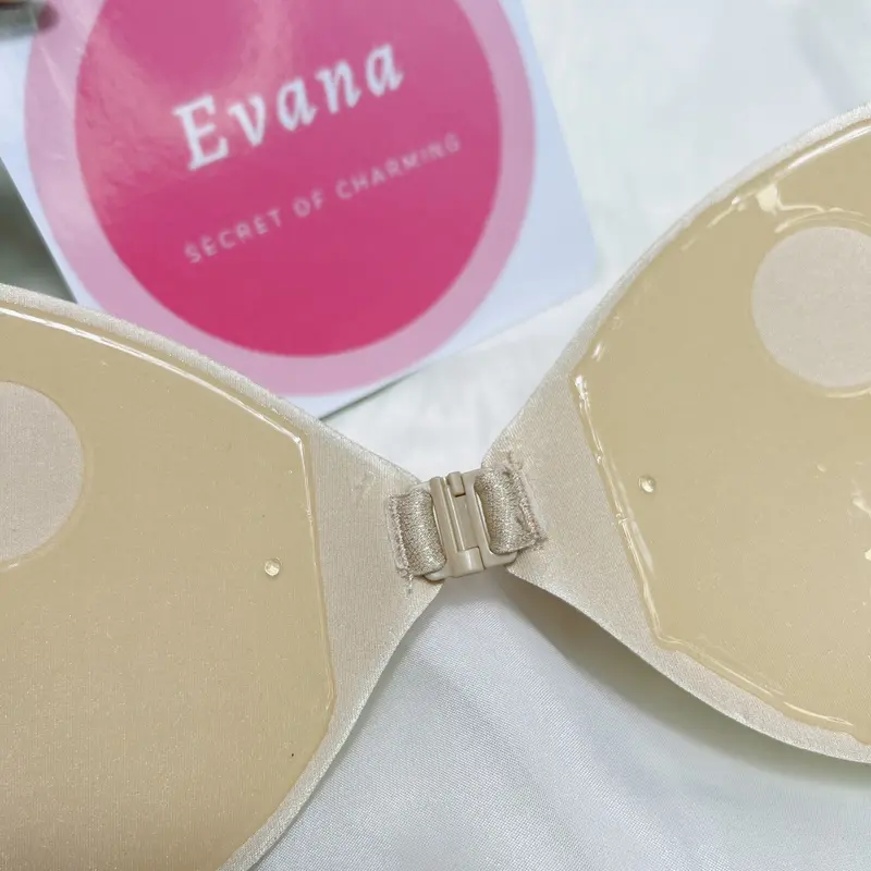 [A355][Hàng Đẹp Móc Sắt] Áo Lót Dán EVANA Đệm Dày Mút Trơn Chất Su Mềm, Miếng Dán Nâng Đẩy Vòng 1 Cho Nữ Bra 7