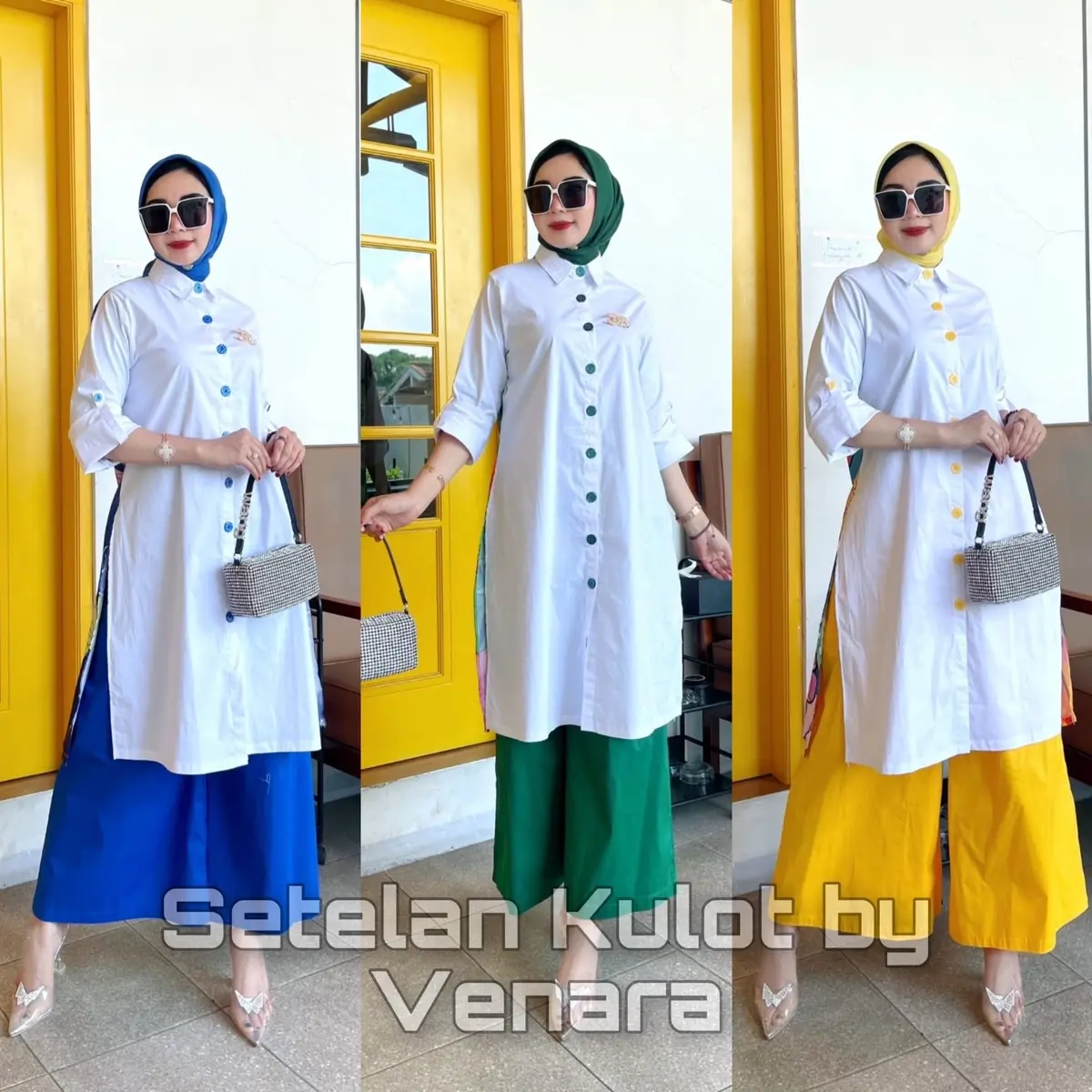 Kulot Setelan Tunik Print by Vienara