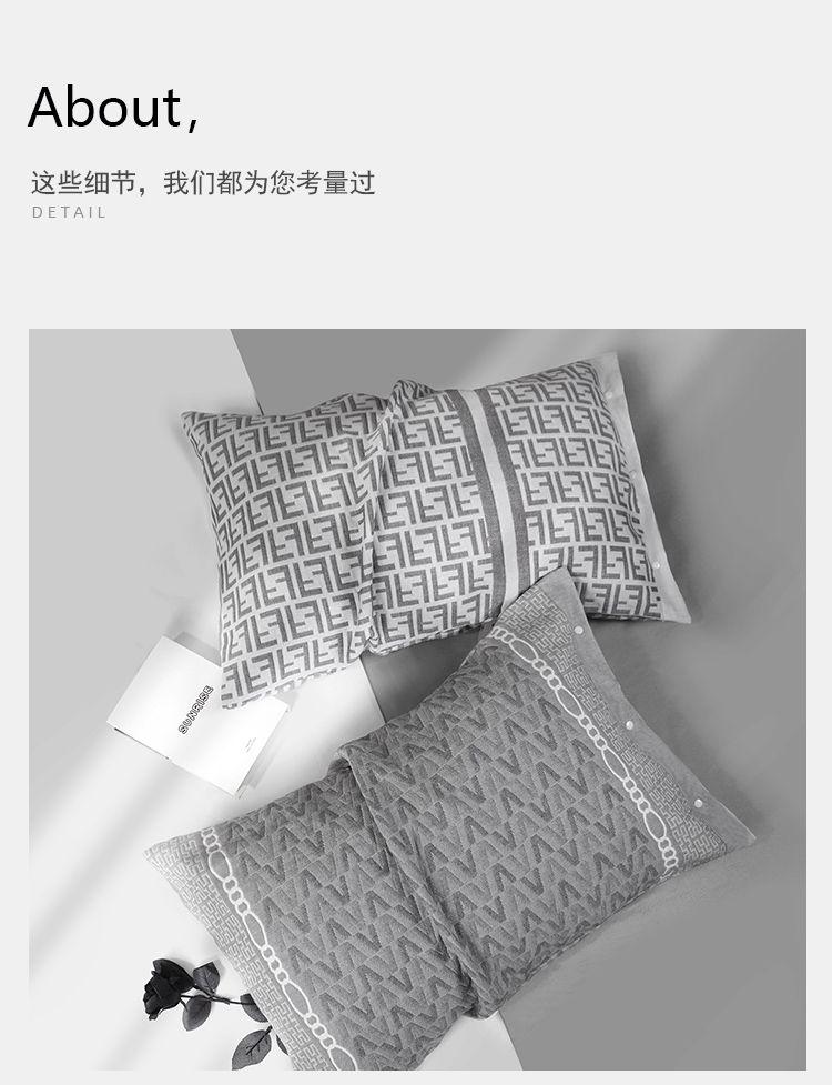 Product Introduction of Vỏ Gối, Gạc Bốn Lớp Bông, Một Cặp Đơn, Vỏ Gối Cặp Đôi Đơn, Làm Bằng Bông Nguyên Chất, Có Khóa, Chống Bám Bẩn, Vỏ Gối Thông Dụng 11