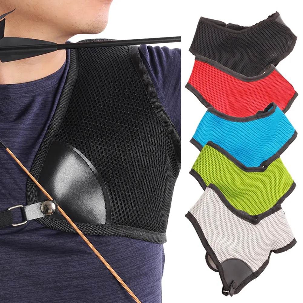 Archery Chest Guard Breathable Mesh Cloth Adjustable The Traditional Composite Recursive Bow Available Protection Chest And Shoulder Archery Guard #454981