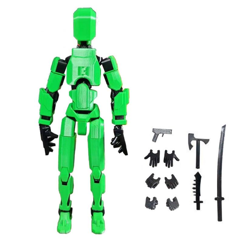 3D Printed Robot Action Figure with Accessories Multi-jointe - TikTok ...