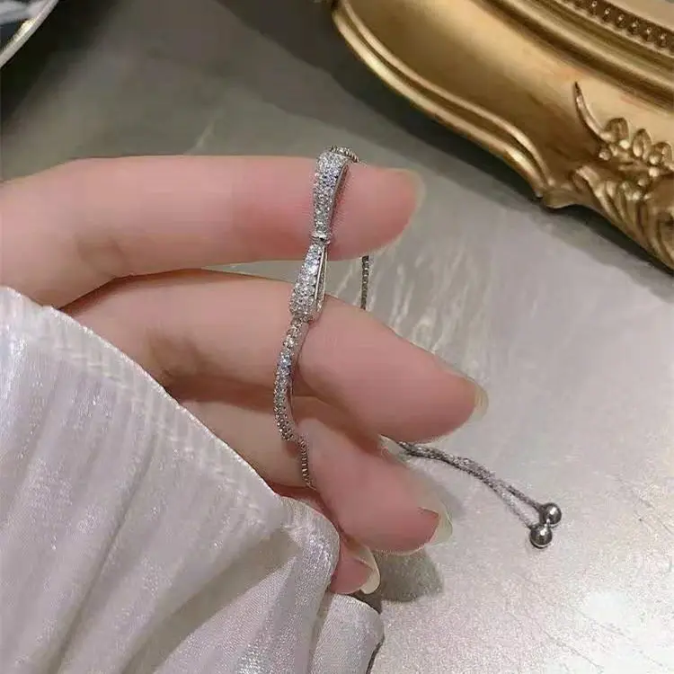 Gelang Serut Wanita Korea: Korean Trendy Serut Pita Silver - Gelang Kekinian Gift Idea GSM0006 Bracelets 3