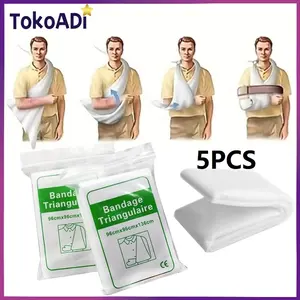 5pcs Mitela Kain Segitiga / Kain Pmr / Kain Pmi / Trangular Bandage 96x96x136CM