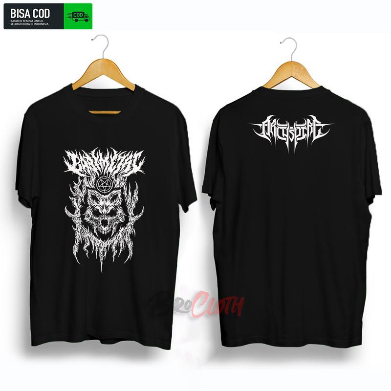 Product Introduction of Kaos Baju Oblong Lengan Pendek Distro Pria Wanita Dewasa Kata Kata Nyindir Keren Terbaru 2025 Metal Santai Crew Neck Polos Hitam Branded Fit 3