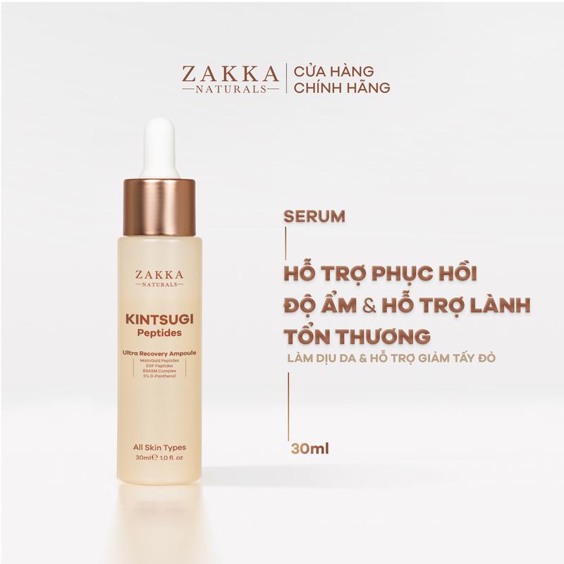 Tinh Chất Kintsugi Peptides Ultra Recovery Ampoule Zakka Naturals 30ml