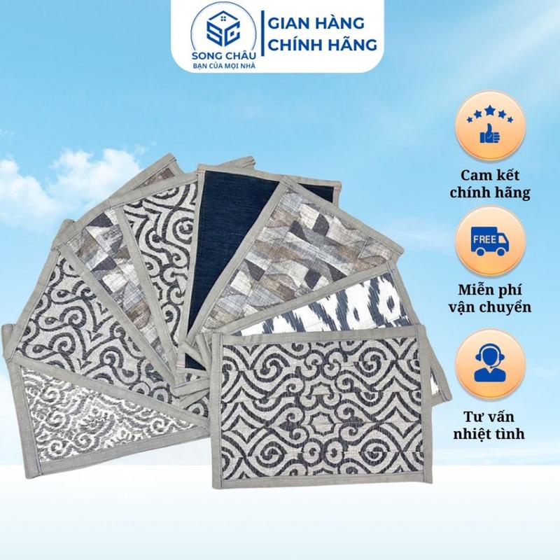 Set 5 tấm thảm lau vải nỉ, đa dạng mẫu mã, đường may sắc nét, thấm hút và chống trơn trượt tốt - Giao mẫu ngẫu nhiên 0