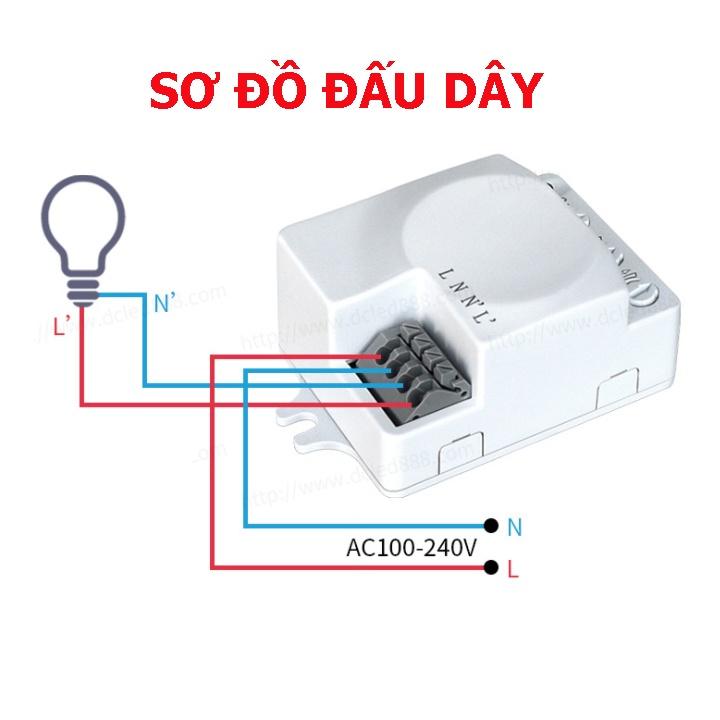 Công Tắc Cảm Biến Chuyển Động Radar Vi Sóng B-90 -Tự động bật tắt đèn Thiết bị khi có chuyển động 6