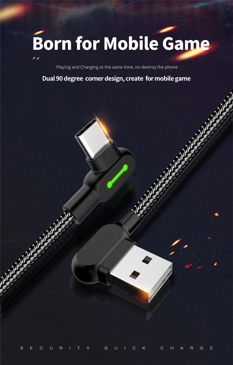 Product Introduction of Lovebay 3M USB Cable Fast Charging Cable Type C LED Phone Charger Data Cord For Huawei Xiaomi Samsung Phone Charger Fast Cable Smartphone Cellphone 0