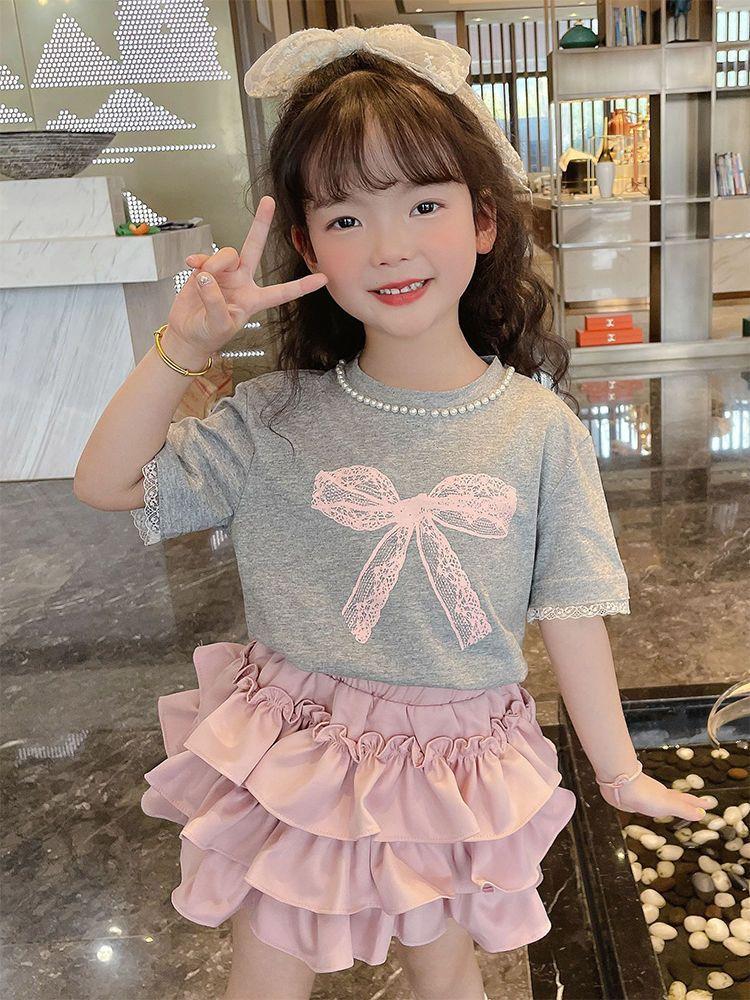 Product Introduction of 2024 Váy ngắn cho bé gái Mùa hè mới thời trang cho trẻ em Công chúa Pettiskirt Cô gái nhỏ Váy thanh lịch ngọt ngào Váy bánh mới 7