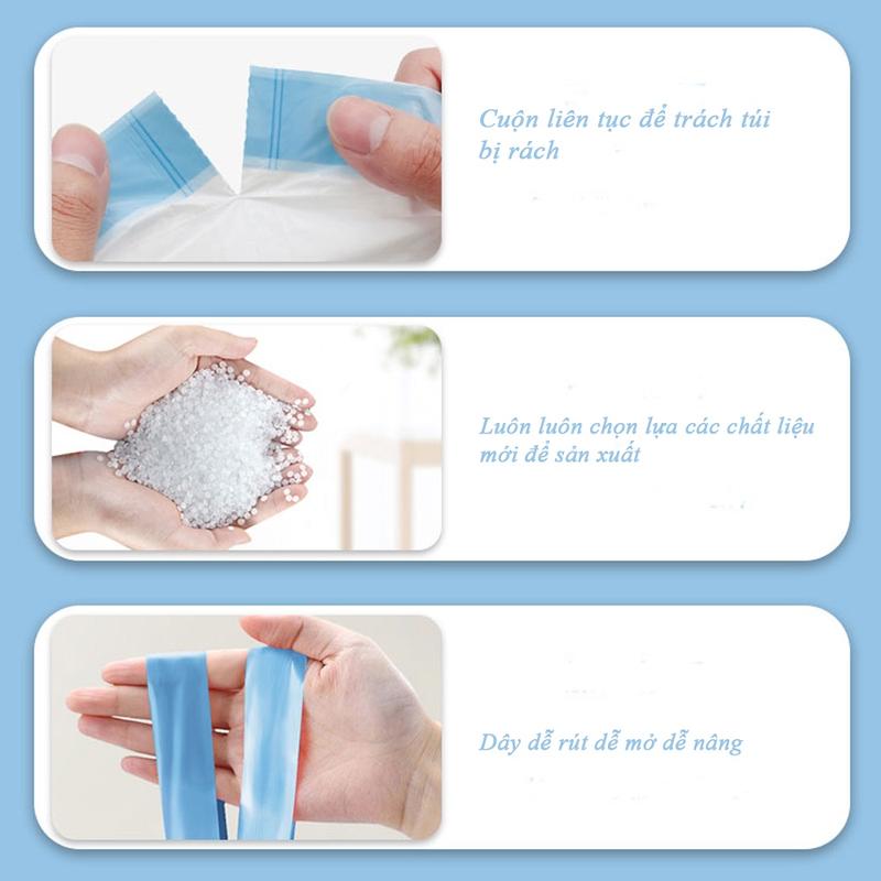 Túi Đựng Rác Có Dây Kéo Loại Siêu Dày Dai Chắc Chắn, Túi Đựng Rác 3