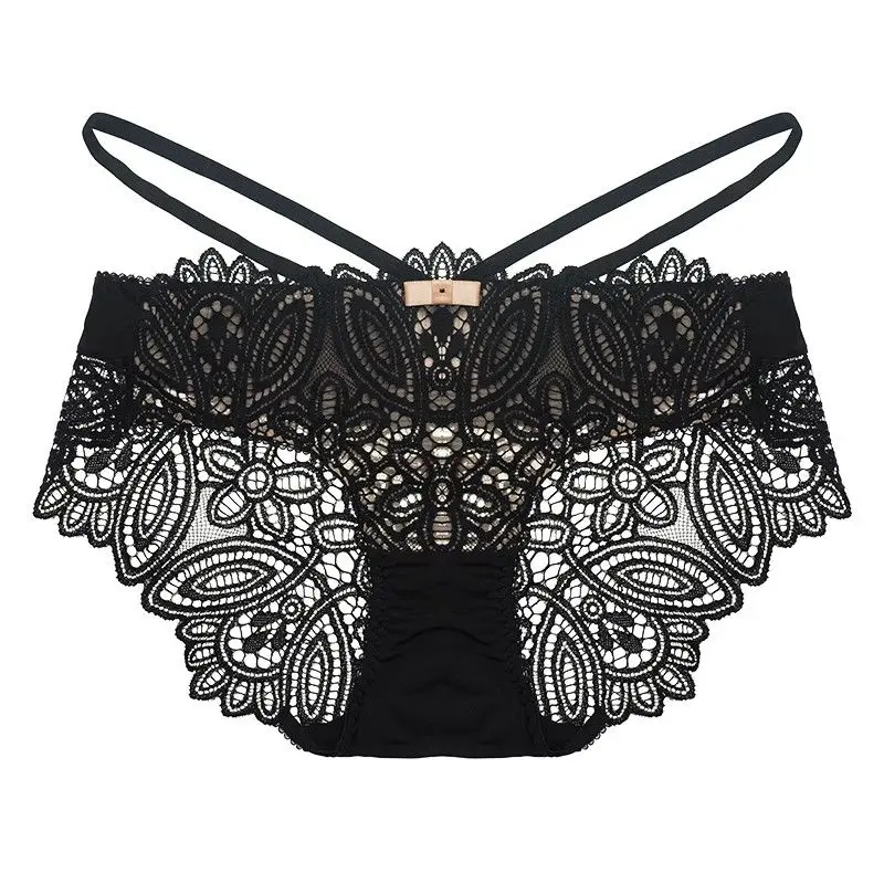 Women's lace strapless Panties thin comfortable breathable mid to low waisted flat angle underwear Womenswear Basic