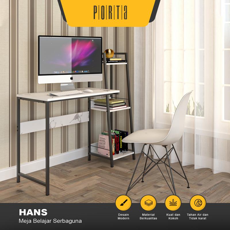 MEJA BELAJAR / MEJA KERJA / MEJA MINIMALIS HANS - PORTA 0