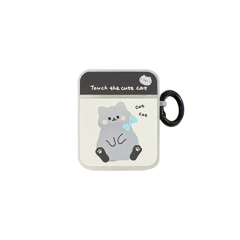 Mirror Cartoon Cat Suitable for Apple AirPods 1/2 Bluetooth Earphone Protective Cover Pro2 New 3rd Generation Earphone Case Protection