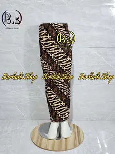 plisket batik anak/bawahan kebaya anak/plisket anak kondangan/plisket anak jumbo/plisket anak terbaru motif lereng coklat Perempuan Bunga Rok Fashion