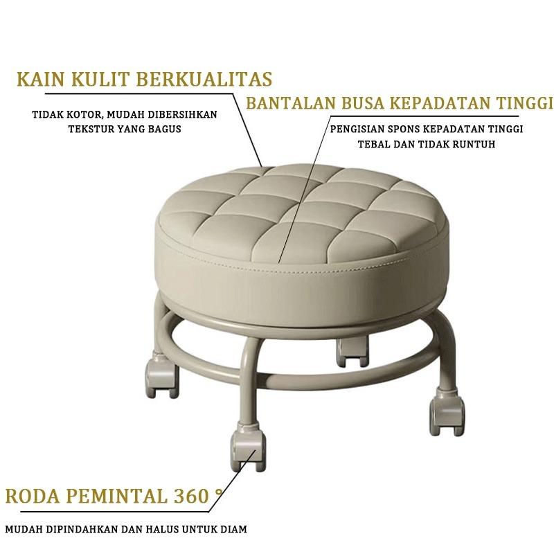 Product Introduction of SHENAR - PIXI MINI CHAIR Kursi Santai Kursi Bulat Roda Kursi Kecil Kursi Roda Kursi Komputer Kursi Belajar Kursi Meja Rias Kursi Kursi Bundar Bangku Stool Kursi katrol Bangku sofa dengan roda kursi roda universal Kursi Anak Putar 360° Furniture 1