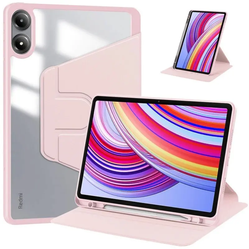 Ốp Chân Đế Xoay 360 Độ, Dành Cho Redmi Pad Pro 12.1 Inch, Ốp Máy Tính Bảng Acrylic, Tương Thích Với Xiaomi Poco Pad 5G 12.1, Có Khe Cắm Bút 7