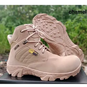 sepatu kerja adventure hikking safety boots ujung besi 6 inci