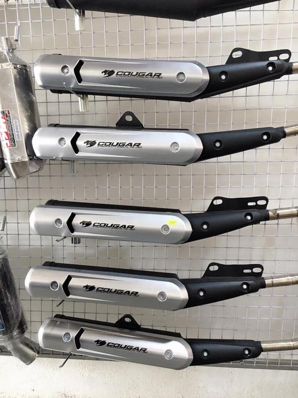 Sản phẩm pô spark lắp sirius 50-110cc kèm ốp pô và cổ pô móc ấm