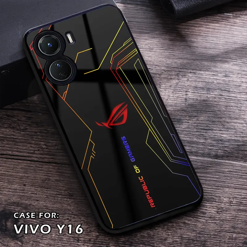 MAKMUR - Case Vivo Y16 - Fashion Case Motif ROG - Casing Vivo Y16 - Case hp Vivo Y16 - Pelindung hp - Case Handphone - Kesing hp - Hardcase - Softcase - Hardcase Glossy - Silikon hp 5