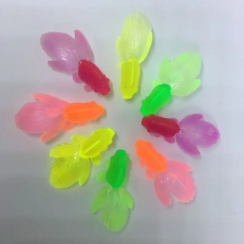 2025 Japan Fish Catching Children's Toy Playing with Water Simulation Goldfish Net Pocket Early Education Educational Pool Silicone Fish Soft Glue Animal