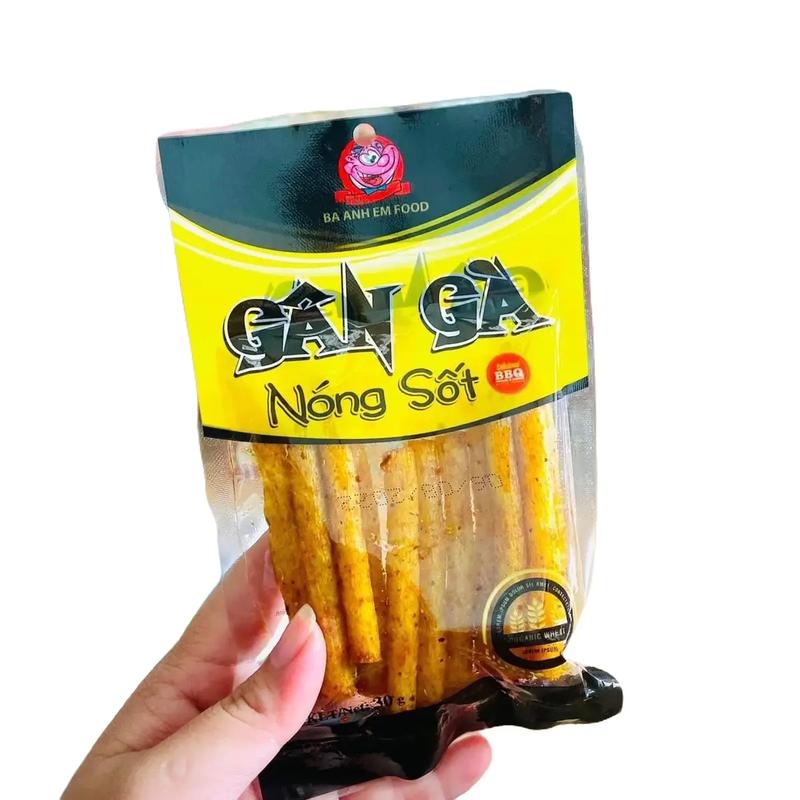 [Snack tuổi thơ] Snack gân gà nóng sốt cay the ngon Ăn Vặt Food Thức Ăn