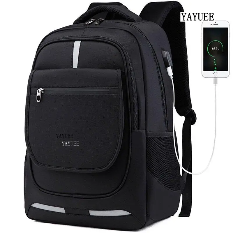BBML009J# Korean Version Waterproof Men Backpack Business Casual Oxford Cloth Laptop Backpack 2302