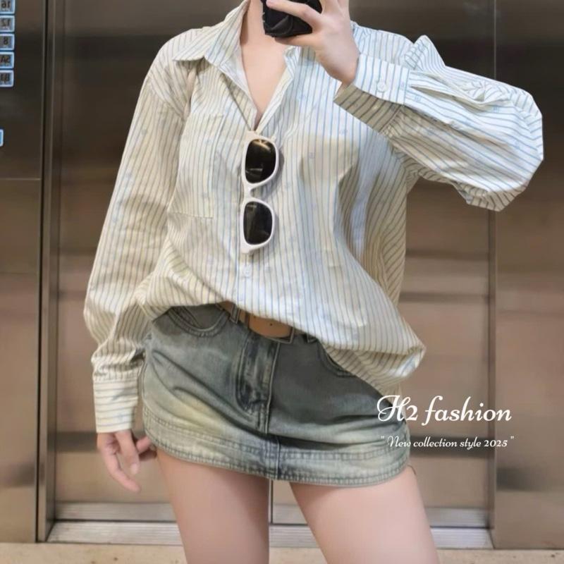 Chân váy bò kèm đai , kèm móc  sao cho nữ Women 2