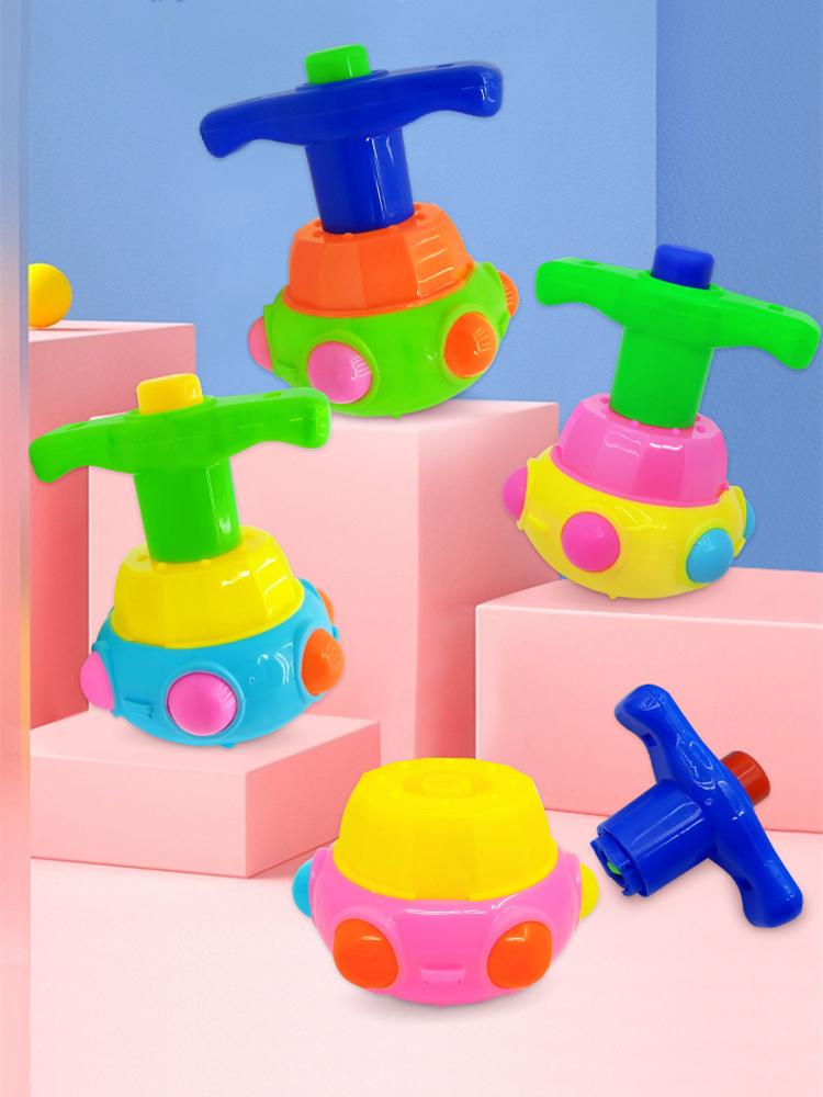 Product Introduction of Children's Six-eye Gyro Toys Light Music Rotating Color Random Hair 1