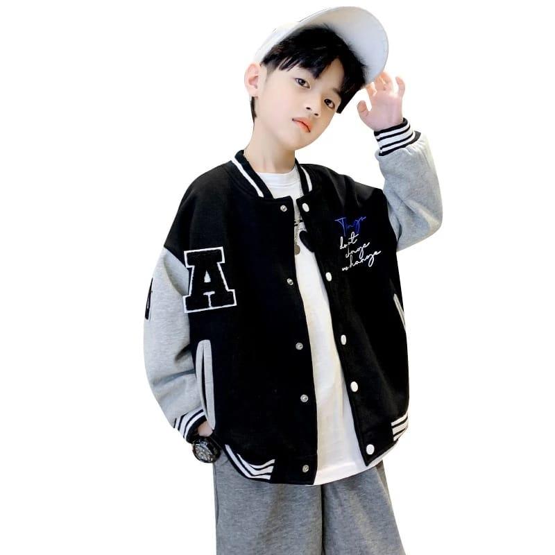 Product Introduction of SAN (Gratis Ongkir COD) Adambo Jaket Baseball Anak Fleece Hoodie & Outwear Fashion Wanita 0