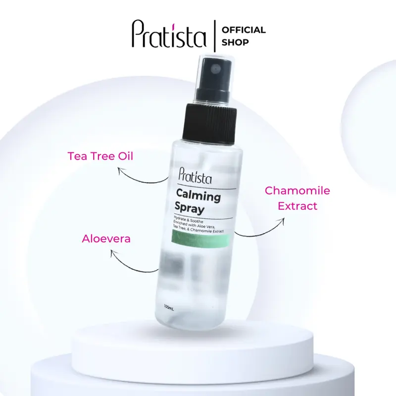 Pratista - (Bundling Hemat) Face Mist Calming Spray Isi 2 Hidrasi Extract Perawatan ORIGINAL Wajah Watery 2