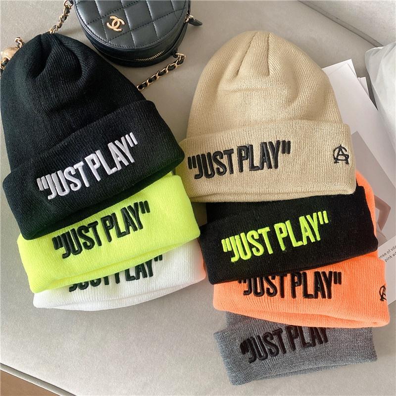 Mũ len beanie Just Play nón len nam nữ phong cách hàn quốc Mộc Mall By Vy Vy hat-g-029