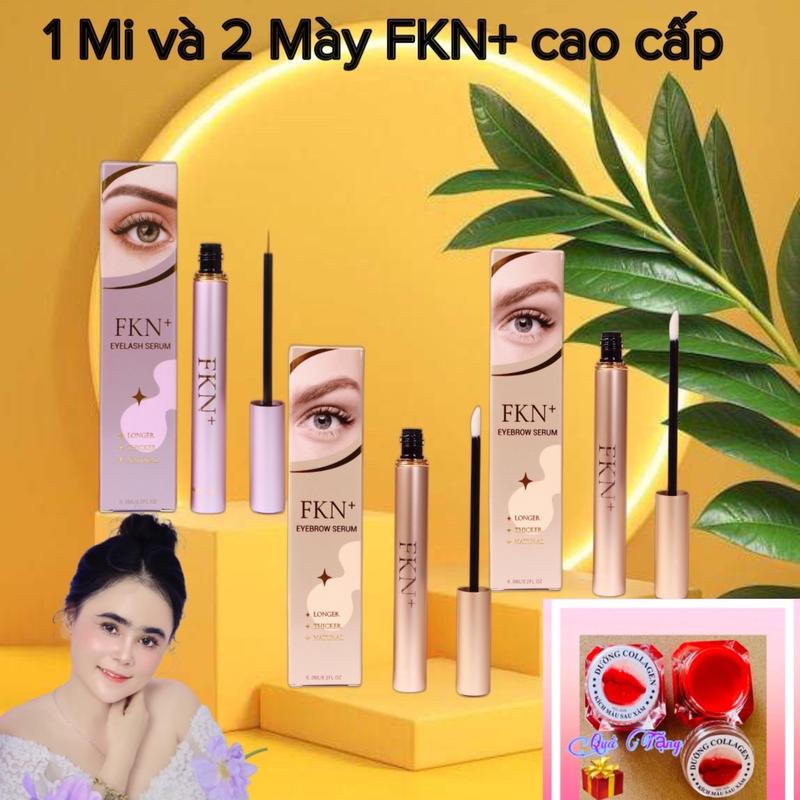 Combo 3 cây Dưỡng Mi Phiên Bản Cao Cấp Giới Hạn FKN+(Tặng Dưỡng Môi ) Hỗ Trợ Cải Thiện Mọc Mi Thưa Mỏng Nhạt dành cho Nam và Nữ, Dạng Serrum, Dung Tích 6ml Cosmetic Mascara